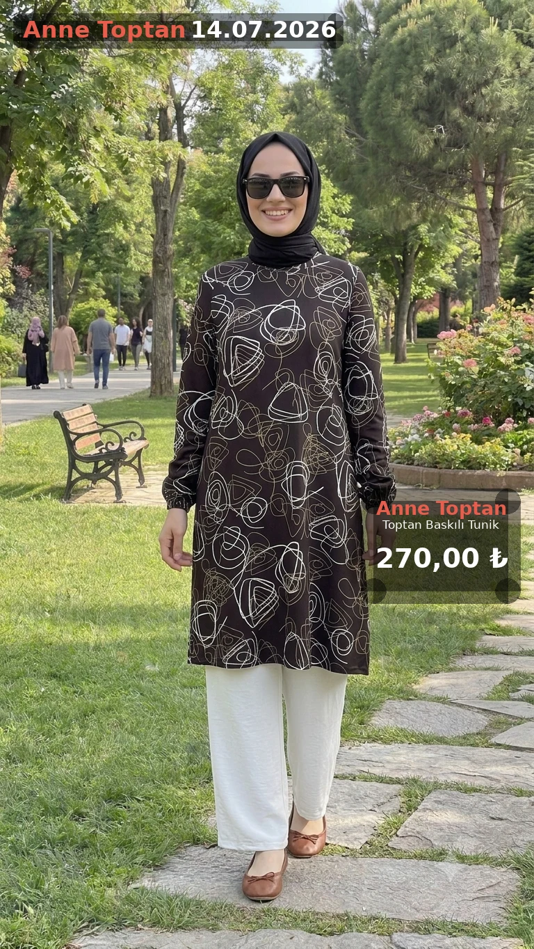 Toptan Baskılı Tunik — görsel 2
