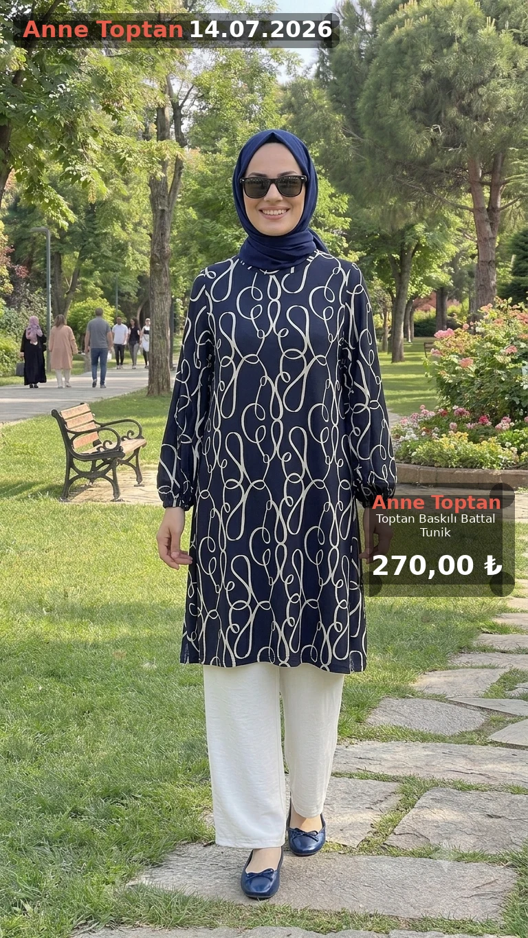 Toptan Baskılı Battal Tunik 