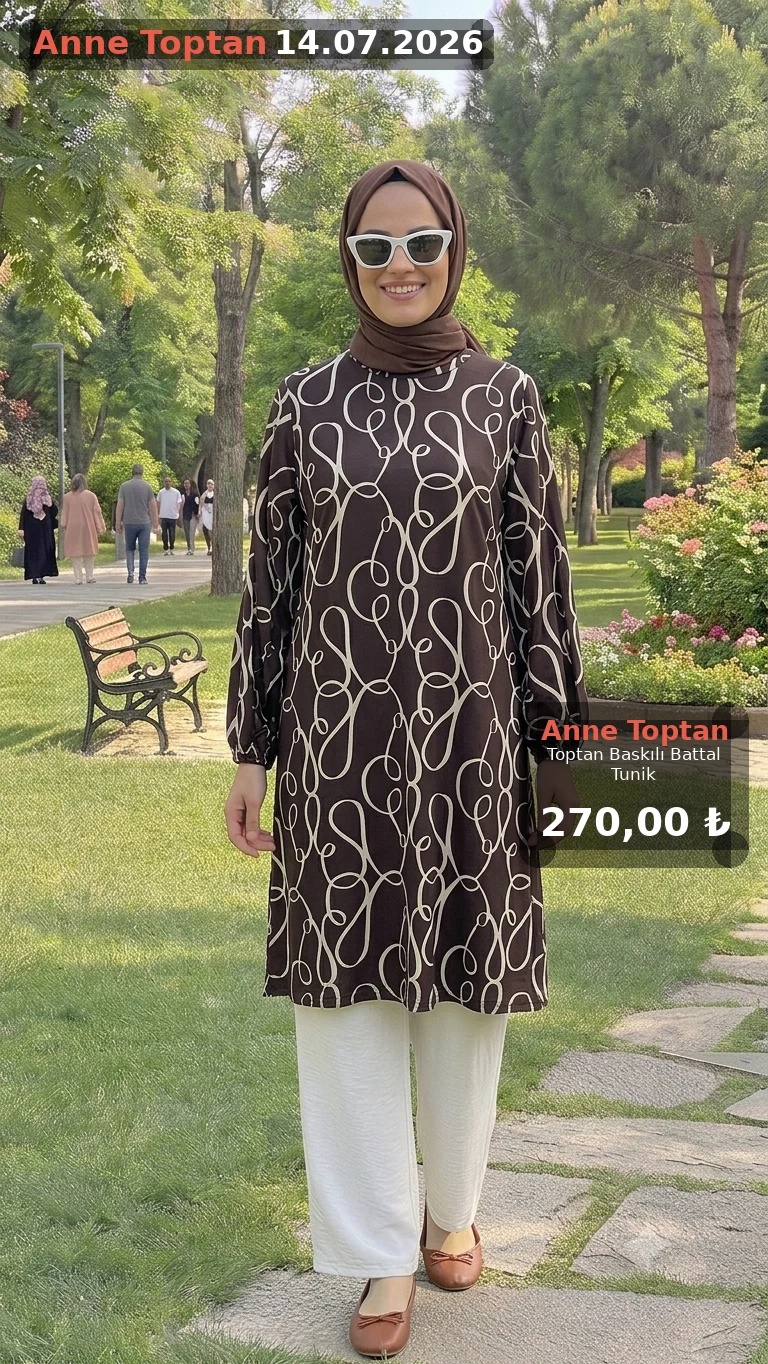 Toptan Baskılı Battal Tunik  — görsel 2