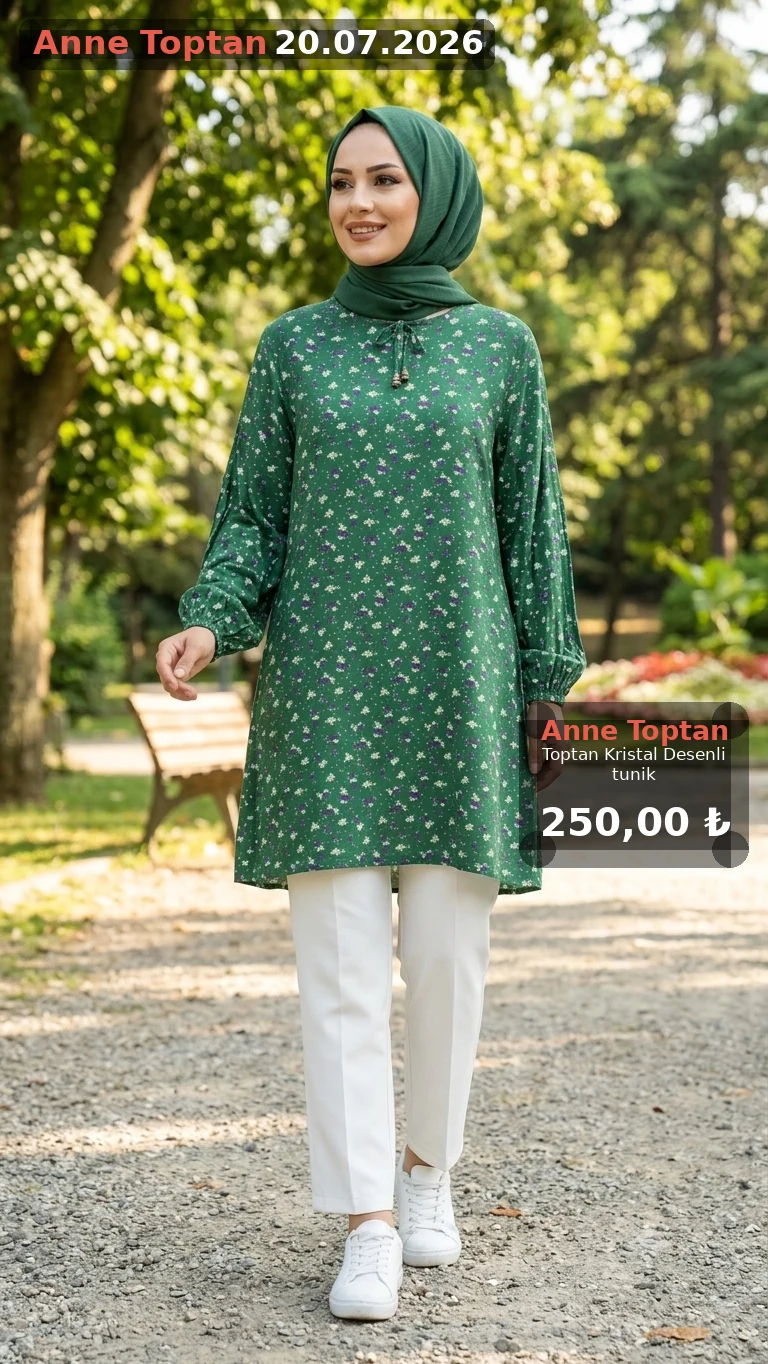 Toptan Kristal Desenli tunik — görsel 7