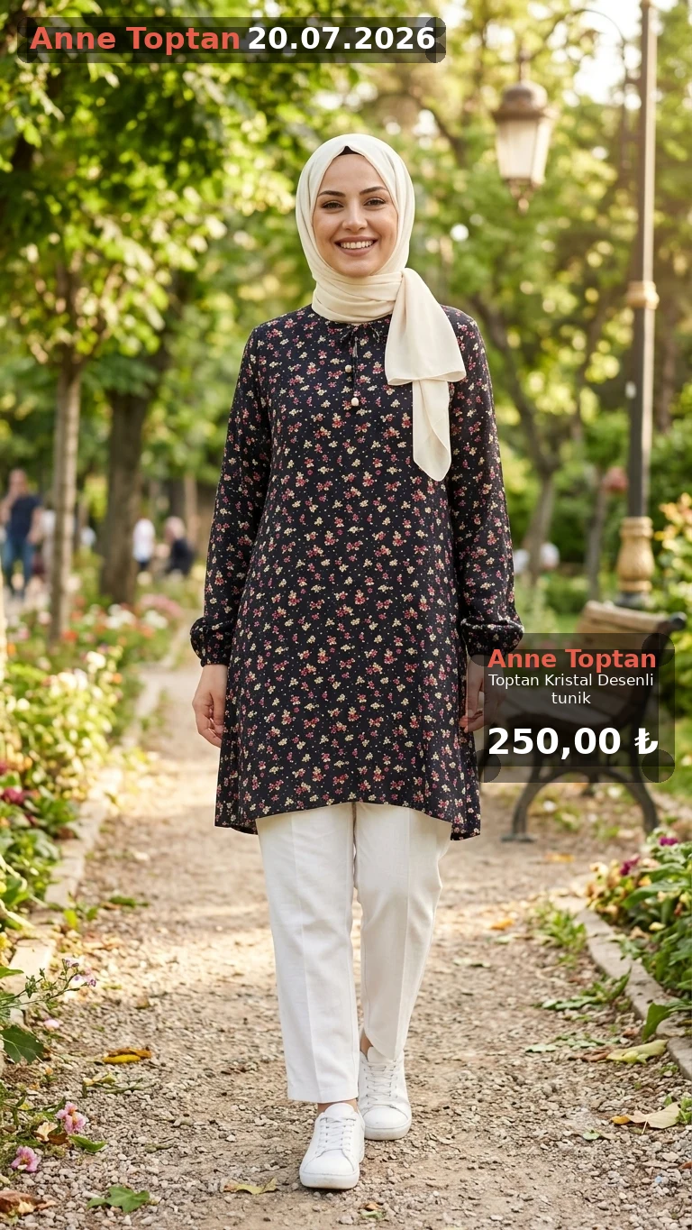 Toptan Kristal Desenli tunik — görsel 8